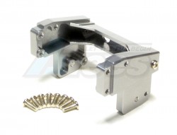 GPM Racing Tamiya 1/14 Truck MAN TGX Aluminum Rear Chassis Mount 3 Pieces Set Gun Metal