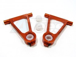 GPM Racing Tamiya TT-01 Aluminum Front Upper Arm With Delrin Collars - 1pr Set Orange