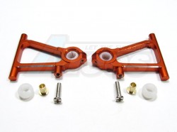 GPM Racing Tamiya TT-01 Type E Aluminum Front Lower Arm With Shims + Collars + Screws Set Orange