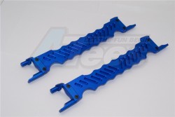 GPM Racing Traxxas XMAXX Aluminium Battery Holder - 1Pr Set Blue