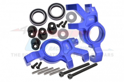 GPM Racing Traxxas XMAXX Aluminum 7075 Front Oversized Steering Blocks Blue