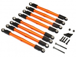GPM Racing Axial Wraith Aluminium Front & Rear Link Parts (Upper+Lower) - 8Pcs Set Orange