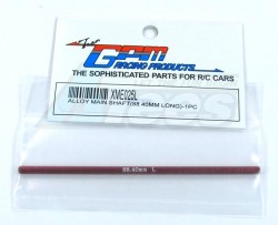 GPM Racing XMods Evolution Touring Aluminum Main Shaft (88.40mm Long) - 1 Piece Red