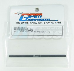 GPM Racing XMods Evolution Touring Aluminum Main Shaft (80.40mm Short) - 1 Piece Black