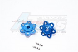 GPM Racing Axial Yeti Aluminium 2.2 Wheel Hub Adapters (9MM Thickness) Economy Version - 1Pr Set Blue