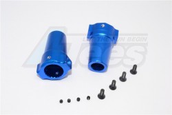 GPM Racing Axial Yeti Aluminium Straight Axle Adapter - 1Pair Set Blue