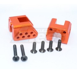 GPM Racing Axial Yeti XL Aluminium Rear Chassis Links Mount - 2Pcs Set  Orange