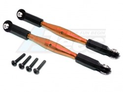 GPM Racing Axial Yeti XL Aluminium Bottom Steering Rod + Plastic Ball Ends Orange