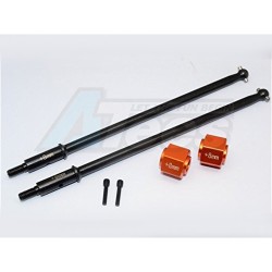 GPM Racing Axial Yeti XL Steel #45 Rear Axle With 8Mm Wheel Hex - 1Set Orange