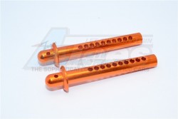 GPM Racing Axial Yeti XL Aluminium Front Body Post - 1Pr Orange