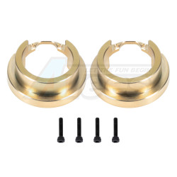 Hobby Details Traxxas TRX-4 Brass Front/Rear Axle Counterweight Ring Set