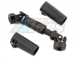 Hobby Plus Hobby Plus CR24 Universal Main Drive Shaft Set & Rear Axle Hub for CR-24 (Black)