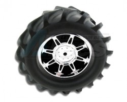 RPM Traxxas T-Maxx Monster Spider Standard Offset Chrome Wheels ~tires not included~