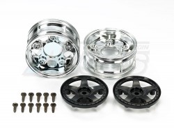 Tamiya Tamiya TT-01 RC Two-Piece 5-Spoke Wheels Black (2Pcs)