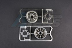 Tamiya  1/14 Truck (1838LS) Metal Plated Wheels - 30mm/Matte Finish/Bearing