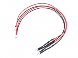 Team Raffee Co. Miscellaneous All 3mm 6-12V LED Unit Set  with JST ZH1.5  Wire Length 20 cm (2 White LEDS)