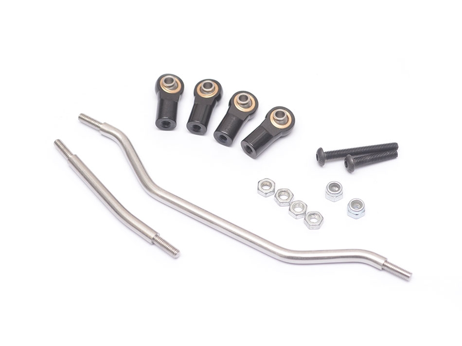 Boom Racing Axial SCX10 4mm Stainless Steel Steering Tie Rod + Drag ...