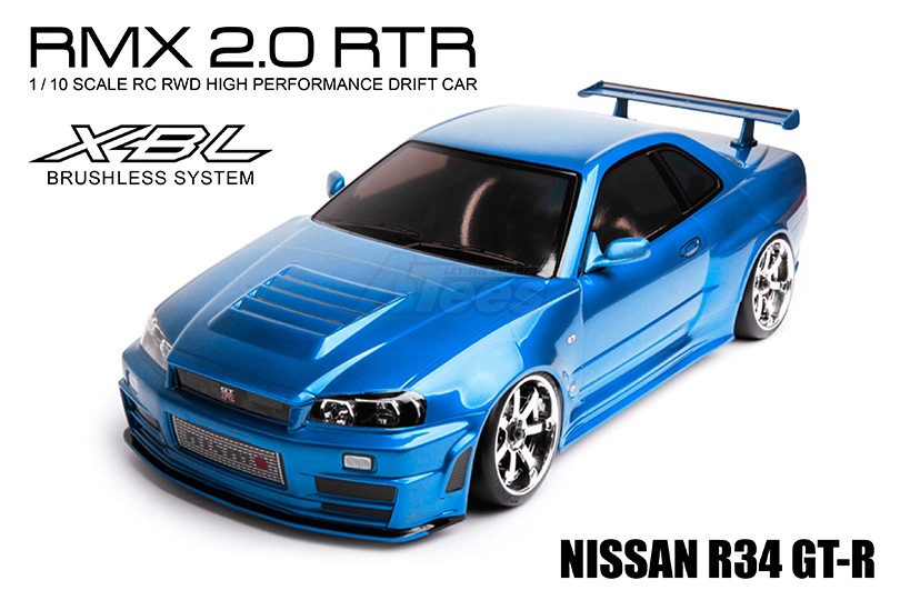 MST RMX 2.0 1/10 Scale RWD RTR EP Drift Car Nissan R34 GT-R Blue  (Brushless) MST/533703