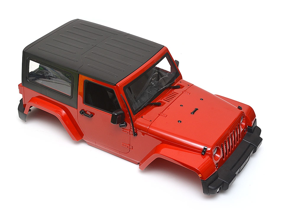 Team Raffee Co. Wrangler Body For 1/10 RC Crawler Hard Top Red BR710068