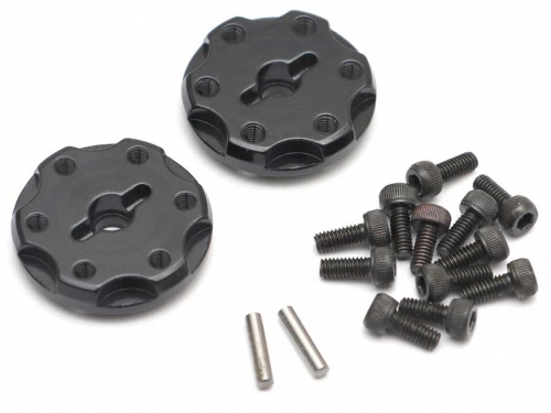 Silver 4 Boom Racing 12mm Alum Wheel Hex Adaptors w// Lock Screws Pins /& Screws