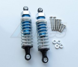 GPM Racing Miscellaneous All 75MM Aluminum Adjustable Shocks 1 Pair for Competition Blue (Silver Springs)