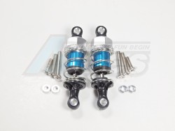 GPM Racing Miscellaneous All 55mm Aluminum Adjustable Shocks 1 Pair For Competition Blue (Silver Springs)