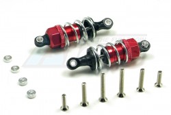 GPM Racing Miscellaneous All 55mm Aluminum Adjustable Shocks 1 Pair For Competition Red (Silver Springs)