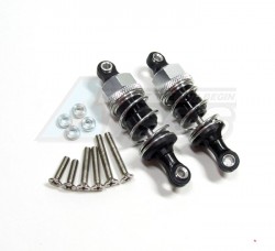 GPM Racing Miscellaneous All 55mm Aluminum Adjustable Shocks 1 Pair For Competition Black (Silver Springs)