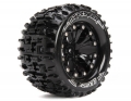 Traxxas Jato Louise 1/10 Pioneer Traxxas Style Bead 2.8  Monster Truck Tire Soft Compound / Black Rim / Bearing (for Gp Jato 2wd Front) by Louise RC