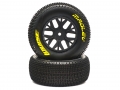 Team Associated SC10 4x4 Louise 1/10 SC-MAGLEV Performance Short Course Tires Soft / Black Rim / Mounted by Louise RC