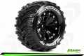 Miscellaneous All MT-CYCLONE 1/10 2.8 Monster Truck Wheel + Tire Set Mounted Soft Black 1/2-Offset by Louise RC