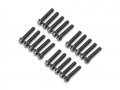 Miscellaneous All ProBuild™ M2x9mm Scale Hex Bolt 12.9 Grade Wheel Screw (20) Black by Boom Racing
