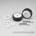 Miscellaneous All Speed Fangs - Belted Pre-mounted on Cheetah White Wheels by JConcepts