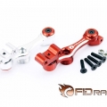 Team Losi 5IVE-T Silver Alloy Throttle Push Rod Arm With Bearings  by FID Racing