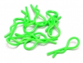 Miscellaneous All Heavy Duty Bent Body Clips (10) F-Green by Speedmind