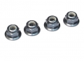 Miscellaneous All Machined 5MM Alum. Flanged Locknut Met.Grey (4) by Speedmind