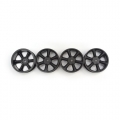 Miscellaneous All 6 Spokes Wheel 24MM Black 0-Offset by Speedmind
