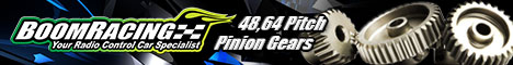 Boom Racing 7075 Aluminium Pinion Gears.